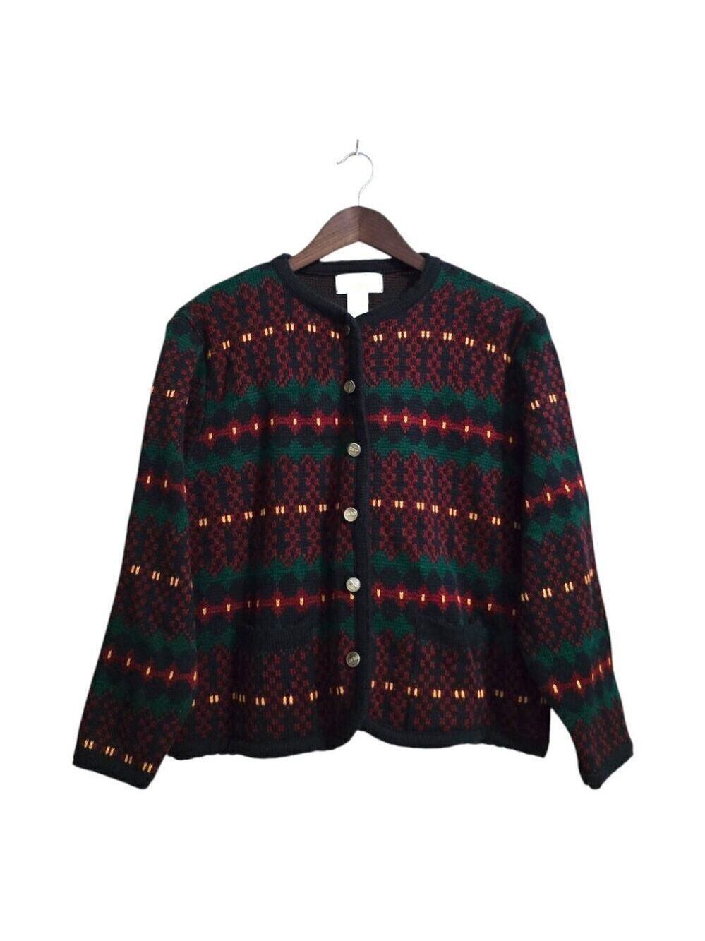 Tally-Ho Vintage Acrylic Knit Sweater Sz S